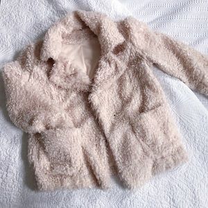 EUC Teddy Sherpa Cream Jacket
